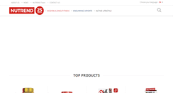 Desktop Screenshot of nutrend-supplements.com