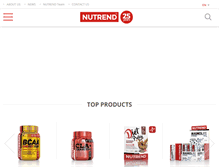 Tablet Screenshot of nutrend-supplements.com